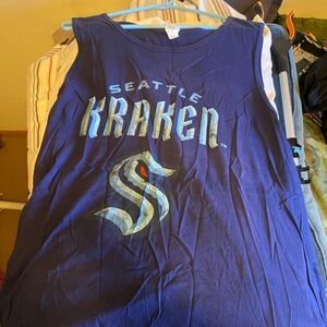 Men’s XXL Blue/Violet Seattle Kraken NHL Tank Top